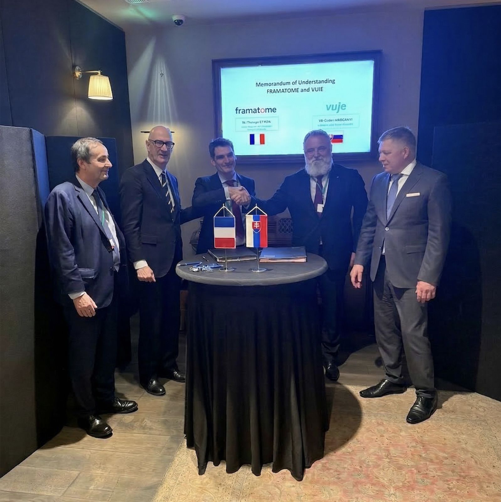 Framatome a VUJE podpísali na Summite o jadrovej energii vo Francúzsku memorandum o porozumení