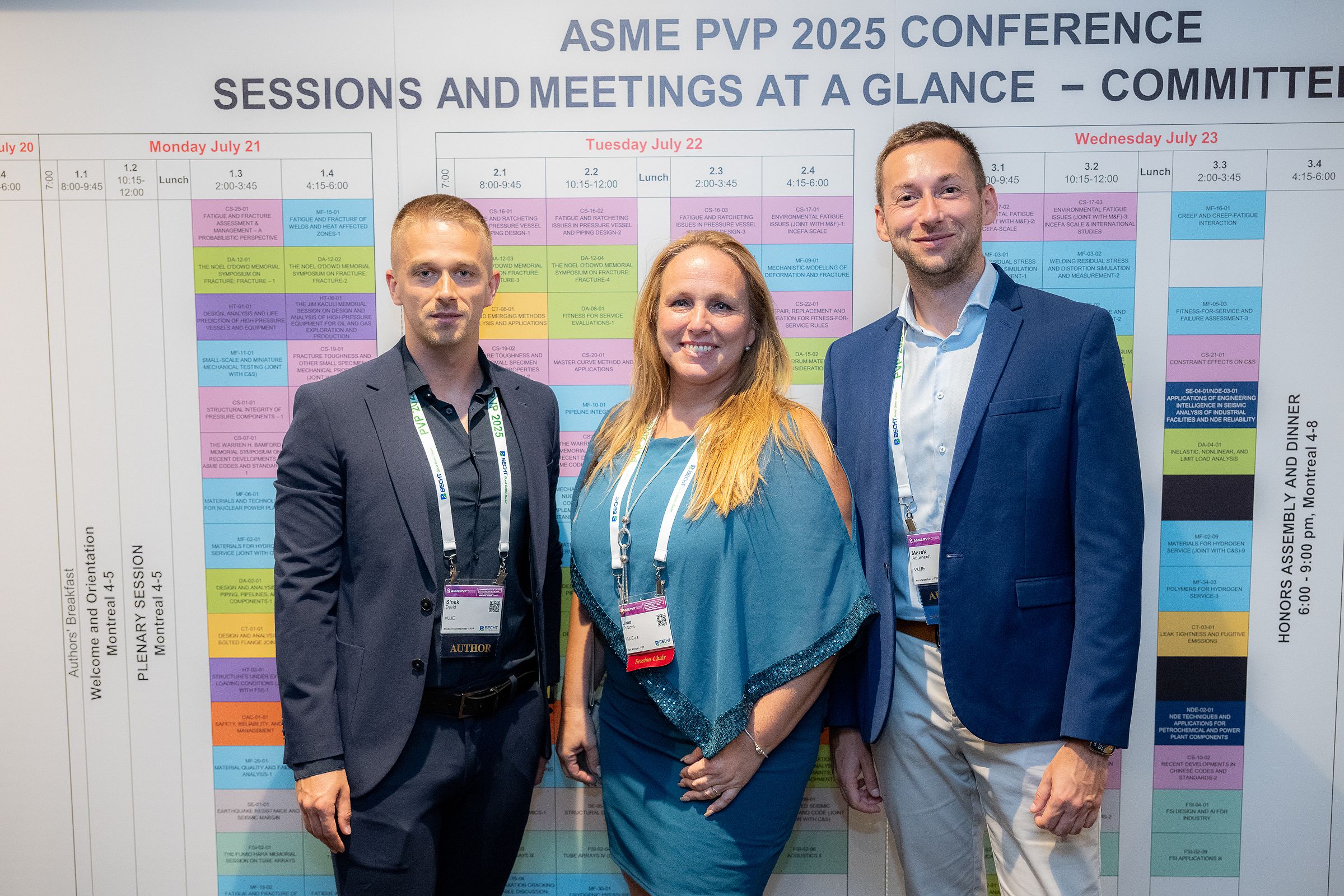 Na medzinárodnej ASME konferencii PVP v Montreale sme reprezentovali VUJE vedením troch technických sekcií