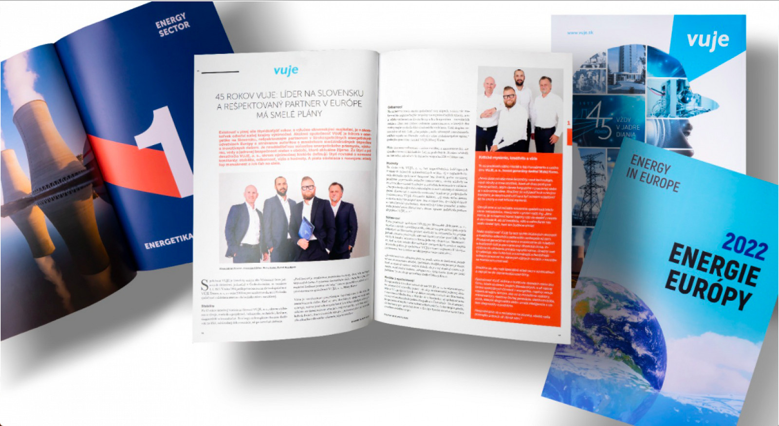 45 years of VUJE: Leader in Slovakia and respected partner in Europe has bold plans. ENERGY IN EUROPE 2022 magazine devoted 4 pages to our company (Text, PDF)