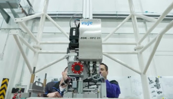 Watch the time-lapse video from the production of a unique manipulator for remote controlled plugging of leaking heat exchange tubes of steam generators